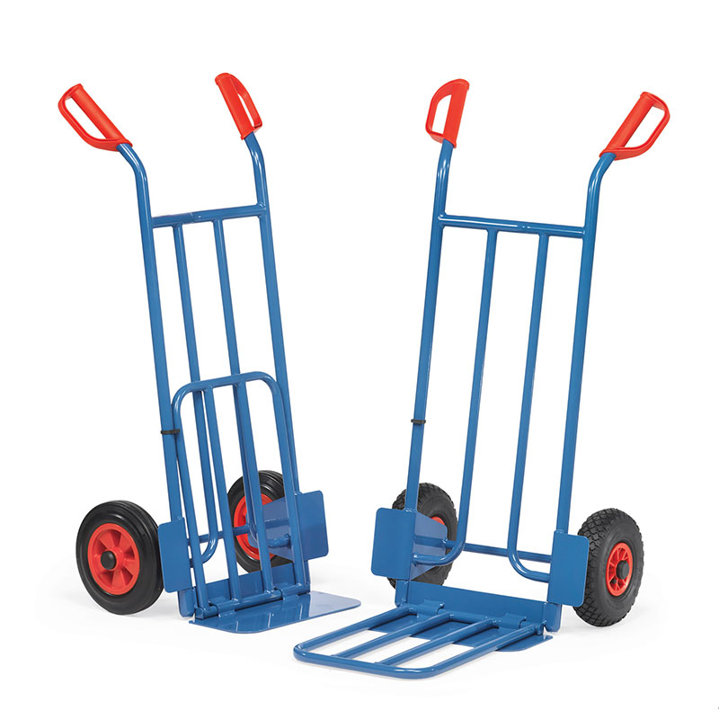 Diables acier à bavette rabattable K1116L K1116V