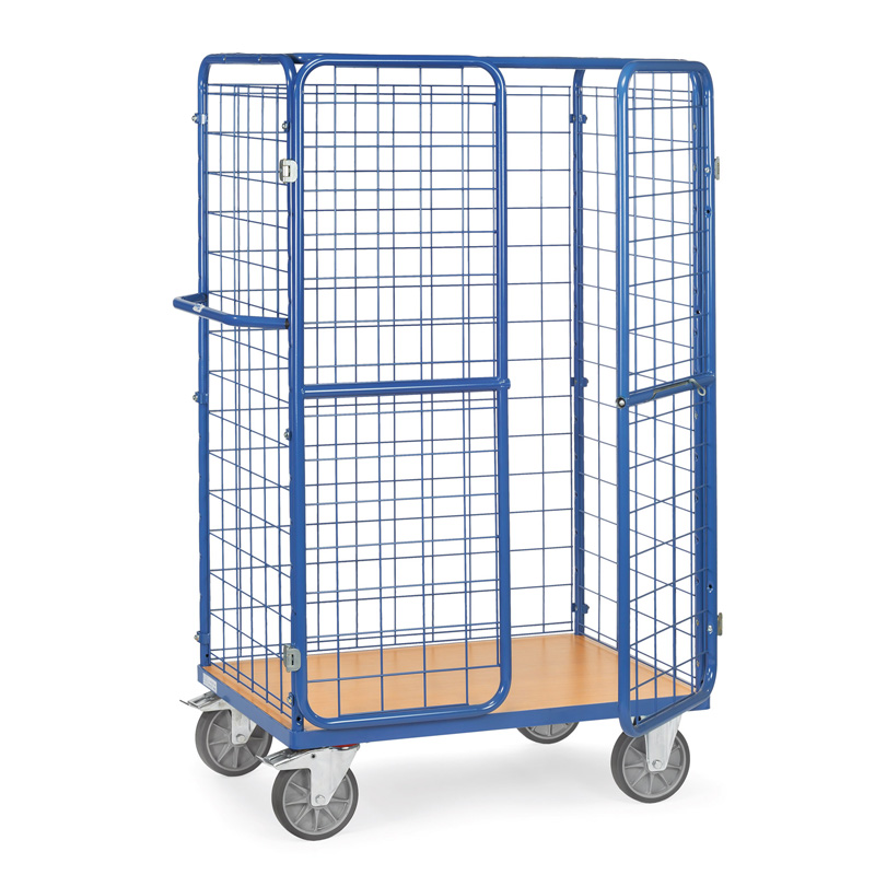 Chariots pour colis à portes battantes et toit - Série 8580