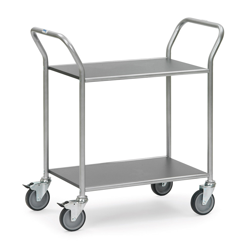 Chariot de service avec 2 plateaux fixes - 5042