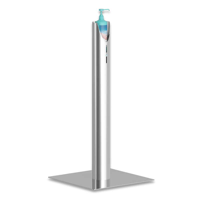 Borne cylindrique distribution gel hydroalcoolique en flacon – Image 4