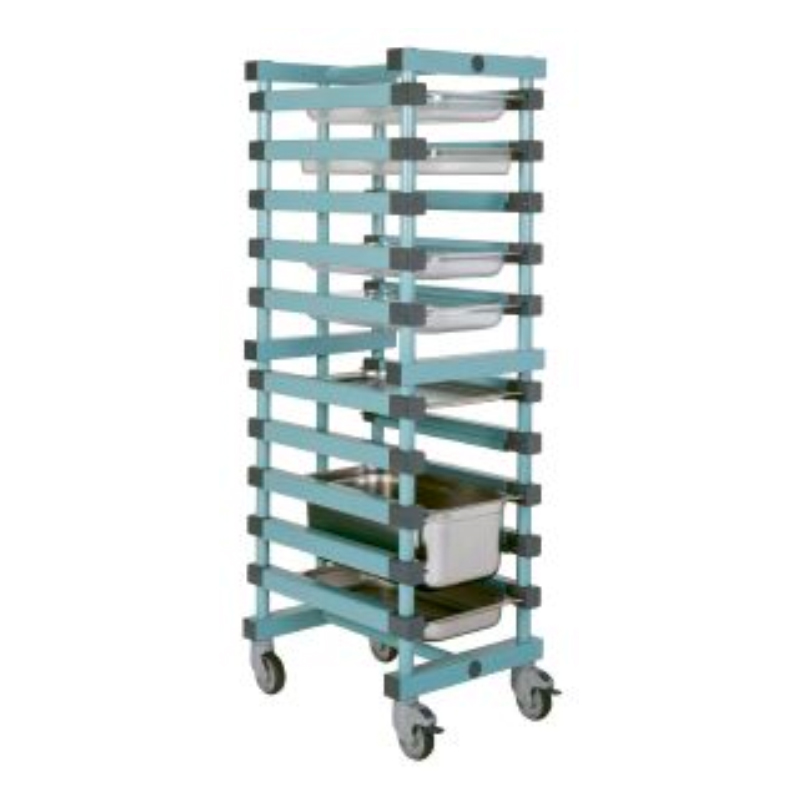 Chariot porte bacs à roues, type Gastronorm