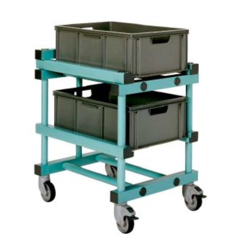 Chariot porte bacs à roues, type Euronorm