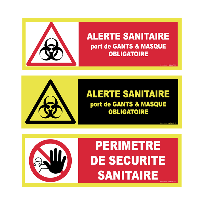 Panneaux haute visibilité 450 x 150 mm